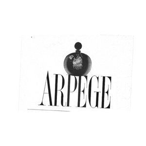 Arpege Lanvin Paris AD 1950s Vintage Print Ad 4 inch Tall